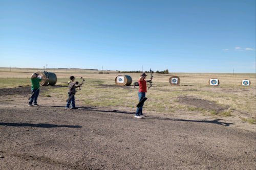 4H Members practice their shooting skills at the Limon Gun Club