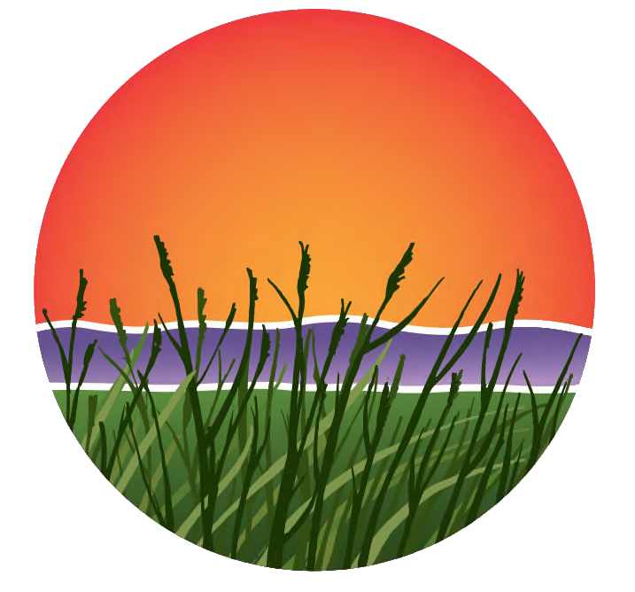 Limon Branding Logo - Wheat Field and Orange Sunset graphic